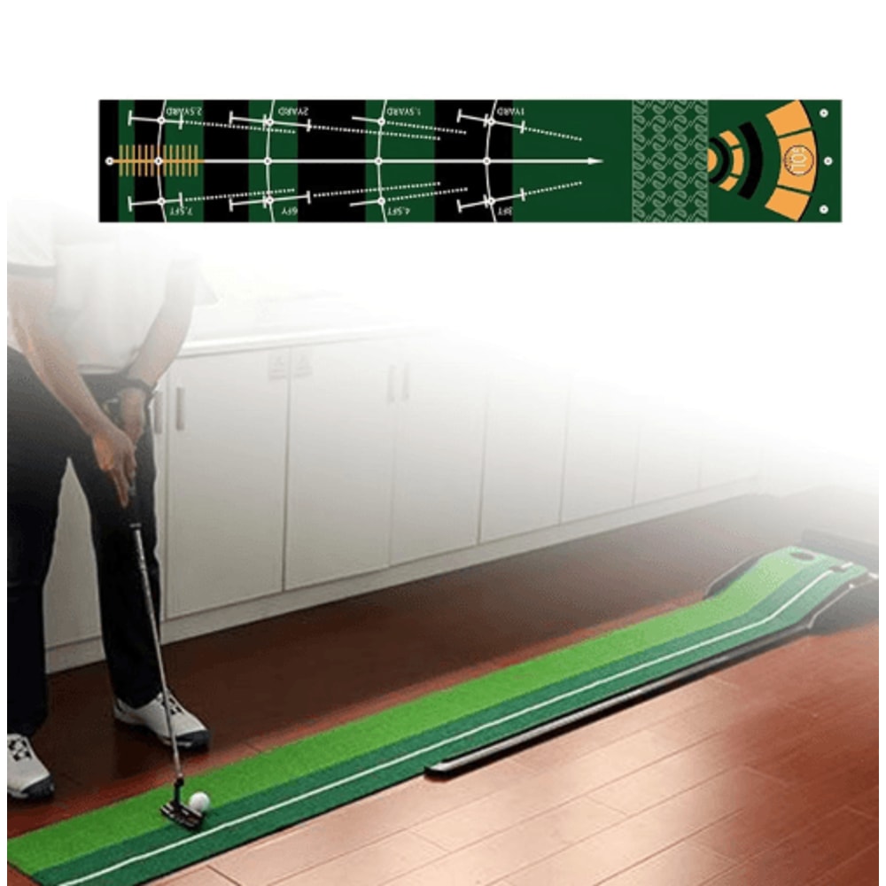 PrecisionPutt Golf Putting Mat Portable Golf Putting Trainer For Home Outdoor Practice 16