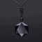 MysticCore Obsidian Pendulum Necklace Natural Obsidian Pendant Hexagram Energy Stone 2