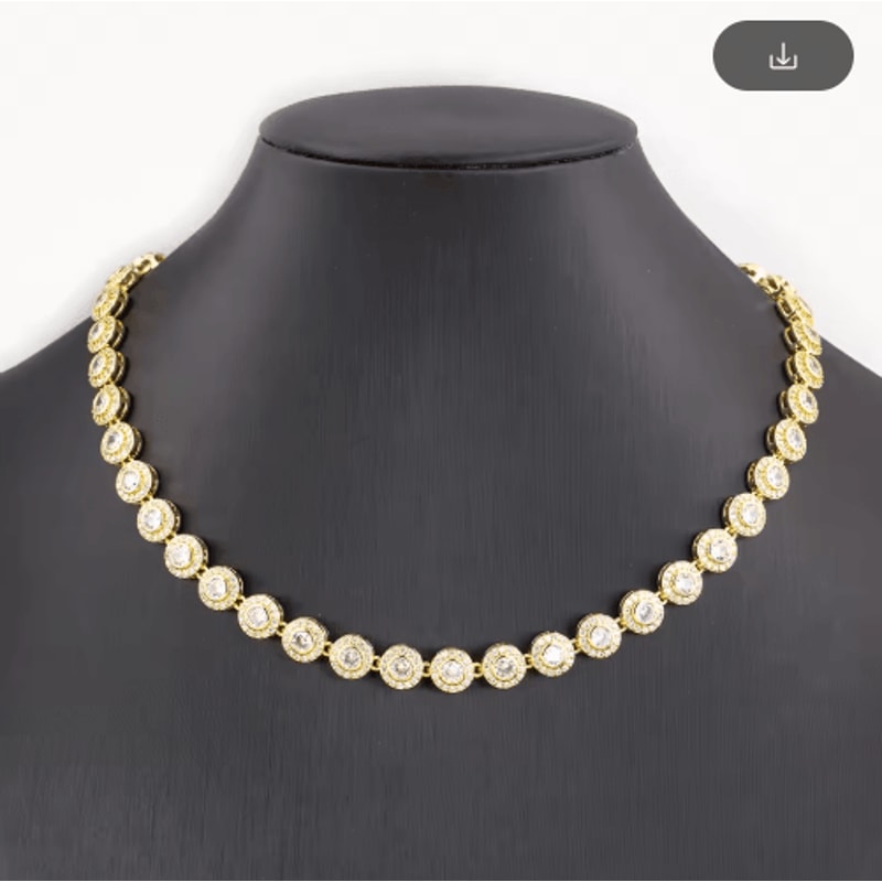 Nidin Crystal Zircon Heart Necklace Elegant Zircon Pendant Necklace For Women 2