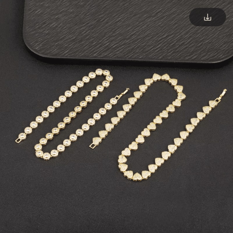 Nidin Crystal Zircon Heart Necklace Elegant Zircon Pendant Necklace For Women 3