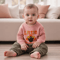 Infant Thanksgiving Sweater With Turkey Embroidery And Crewneck Design For Cozy Fall Days Long Sle 0