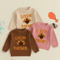 Infant Thanksgiving Sweater With Turkey Embroidery And Crewneck Design For Cozy Fall Days Long Sle 6