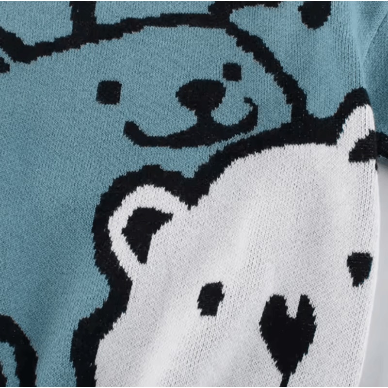 CozyCharm Kids Knit Pullover Sweater Soft Toddler Knit Sweater For Boys Girls 3