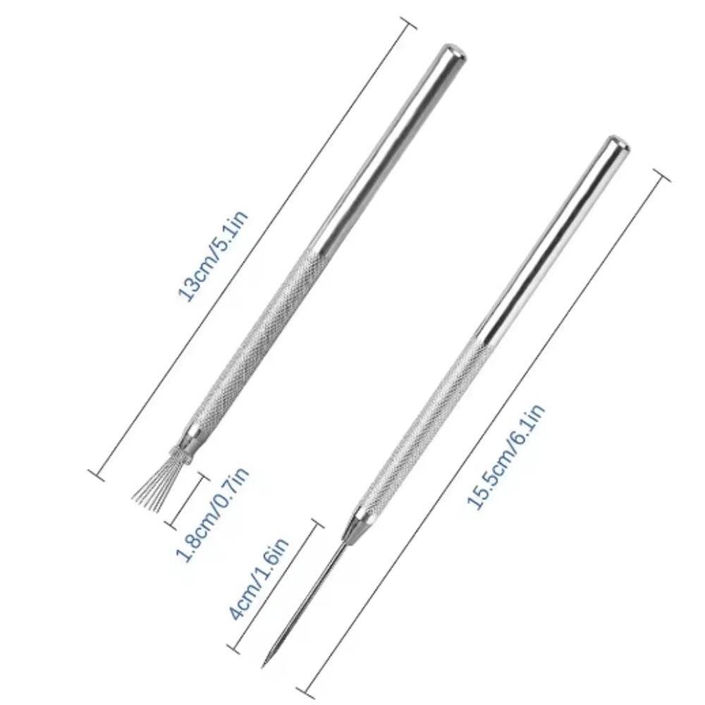 TexturePro Clay Needle Tool Set Precision Ceramic Texture Tool For Sculpting Detailing 9