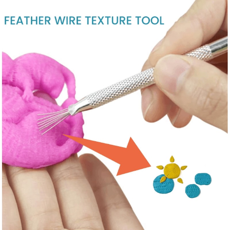 TexturePro Clay Needle Tool Set Precision Ceramic Texture Tool For Sculpting Detailing 0