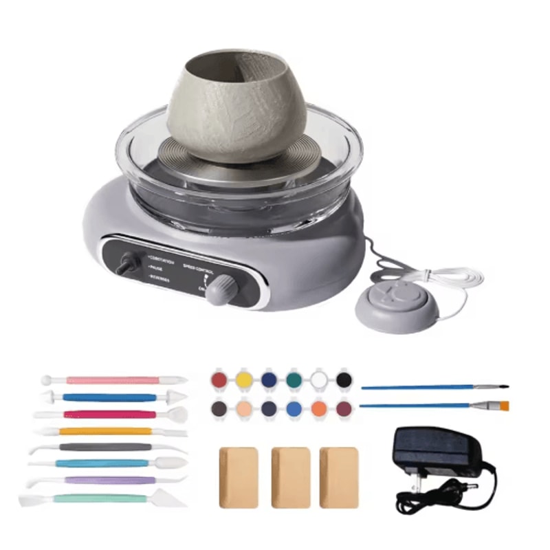 SpinCraft Electric Pottery Wheel Kit Compact Electric Pottery Wheel For DIY Ceramic Art 2