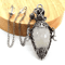 MysticDrop Crystal Pendulum Necklace Natural Dowsing Pendulum Water Drop Stone 6