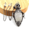 MysticDrop Crystal Pendulum Necklace Natural Dowsing Pendulum Water Drop Stone 6