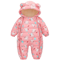 2025 Hooded Fleece Baby Snowsuit Warm Winter Romper For Infants Toddlers 4