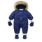 30C Thermal Baby Snowsuit Plush Fleece Winter Jumpsuit For Newborns Toddlers 2