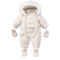 30C Thermal Baby Snowsuit Plush Fleece Winter Jumpsuit For Newborns Toddlers 3