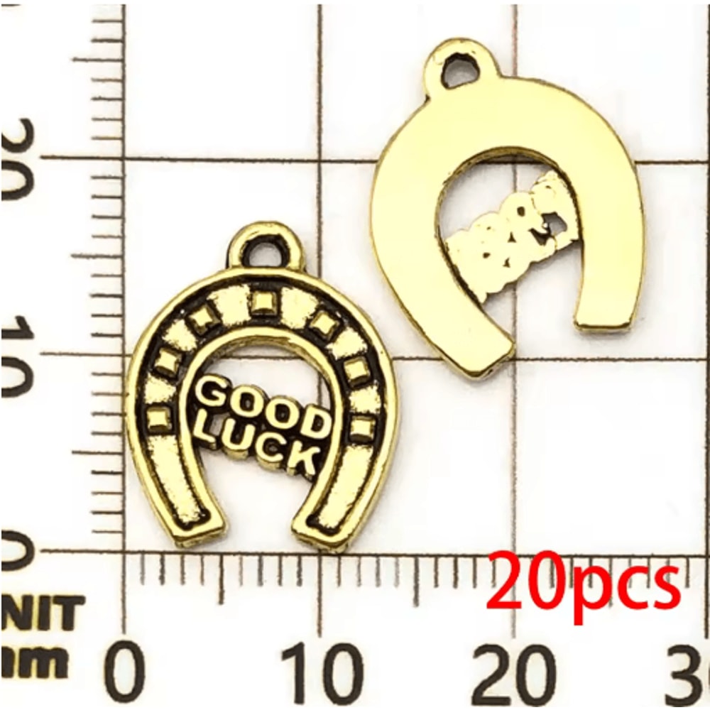 20pcs Western Cowboy Charms Set Horseshoe Cactus Hat Boots DIY Jewelry Pendants 1