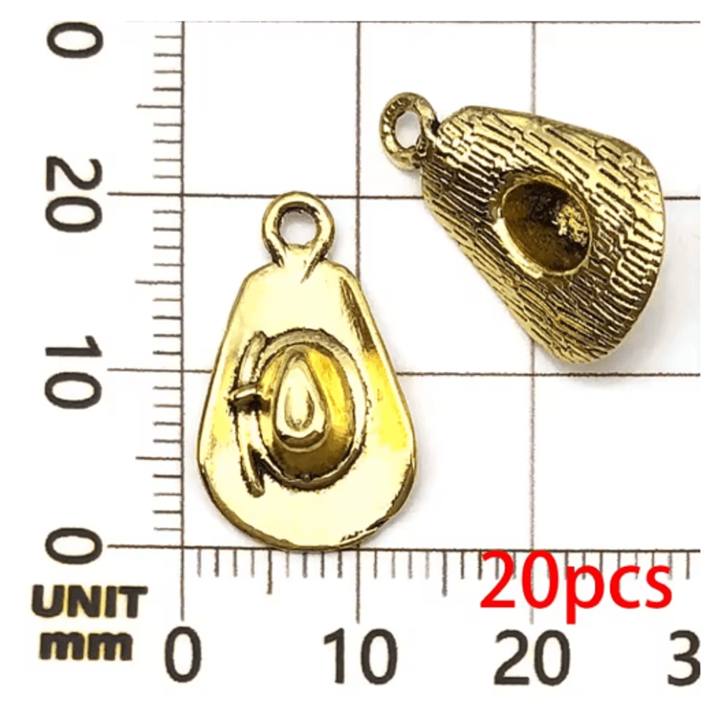 20pcs Western Cowboy Charms Set Horseshoe Cactus Hat Boots DIY Jewelry Pendants 10