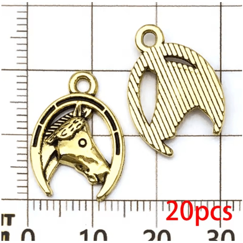 20pcs Western Cowboy Charms Set Horseshoe Cactus Hat Boots DIY Jewelry Pendants 2