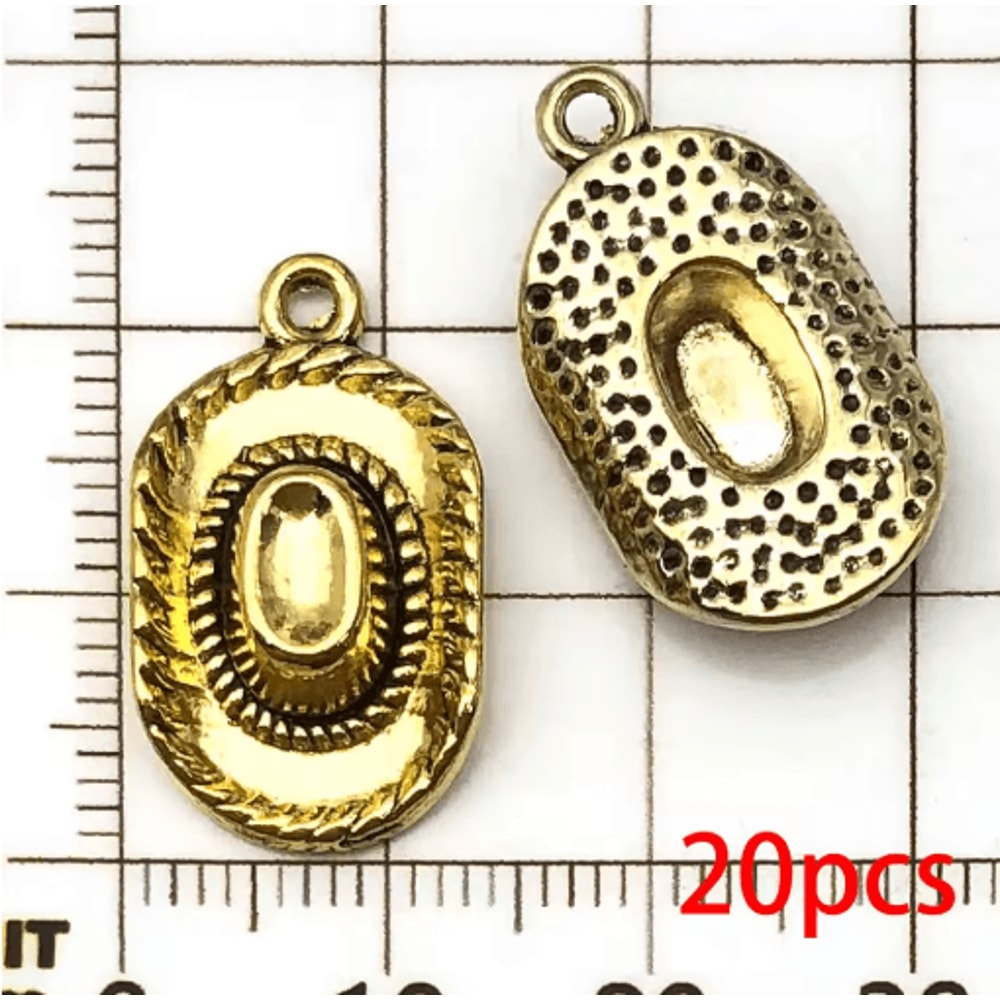 20pcs Western Cowboy Charms Set Horseshoe Cactus Hat Boots DIY Jewelry Pendants 6