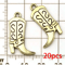 20pcs Western Cowboy Charms Set Horseshoe Cactus Hat Boots DIY Jewelry Pendants 16