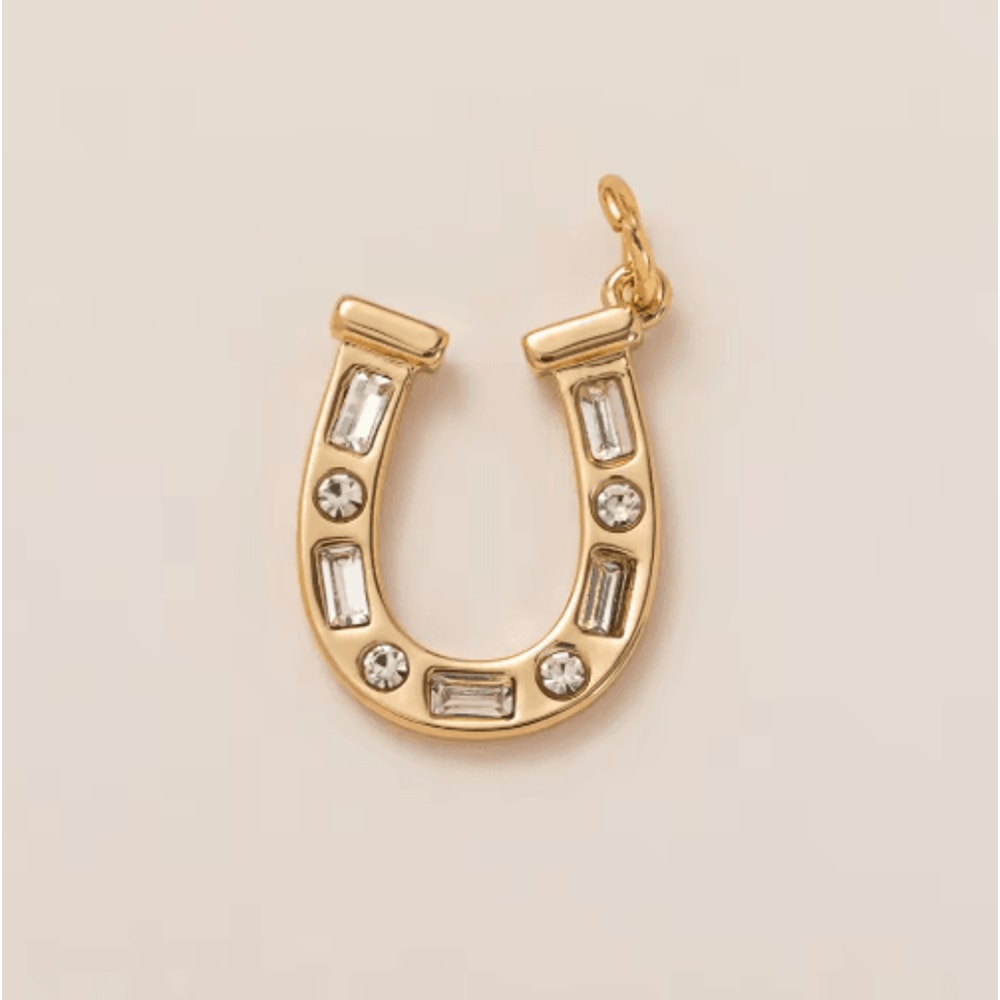 Mini Gold Plated Charm Set Love YinYang Airplane Horseshoe DIY Pendants 12
