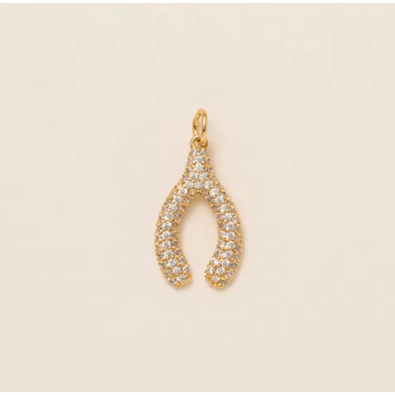 Mini Gold Plated Charm Set Love YinYang Airplane Horseshoe DIY Pendants 3