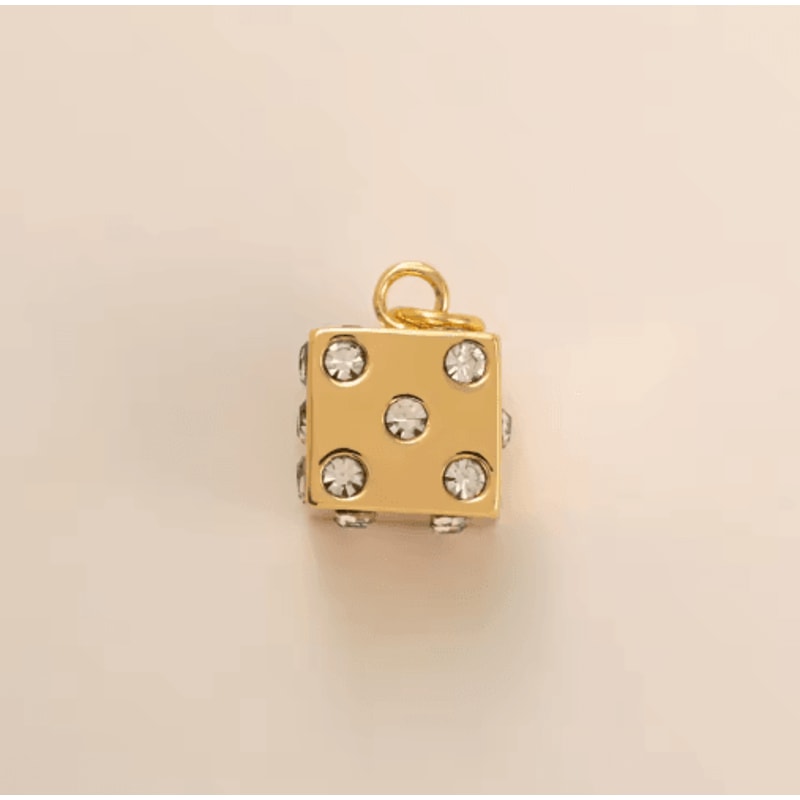 Mini Gold Plated Charm Set Love YinYang Airplane Horseshoe DIY Pendants 24