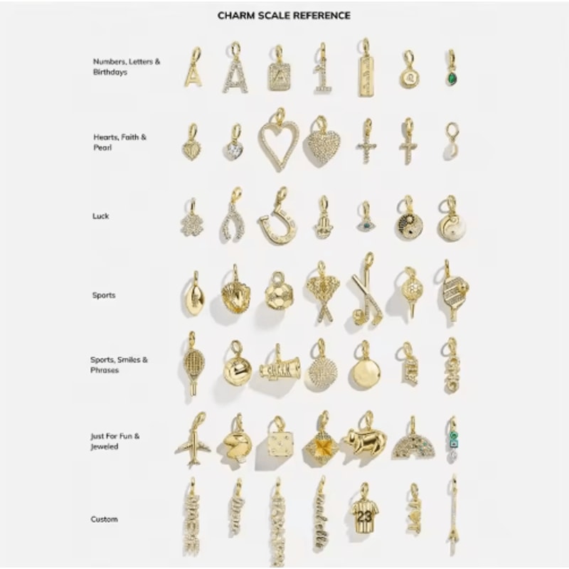 Mini Gold Plated Charm Set Love YinYang Airplane Horseshoe DIY Pendants 28