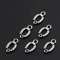 50pcs Silver Horseshoe Connector Charms For DIY Jewelry Making 0