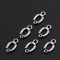 50pcs Silver Horseshoe Connector Charms For DIY Jewelry Making 0