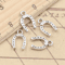 30pcs Lucky Horseshoe Tibetan Silver Charms For DIY Jewelry Making 0