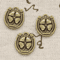 12pcs Vintage Horseshoe Clover Lucky Charm Pendants For DIY Jewelry 1