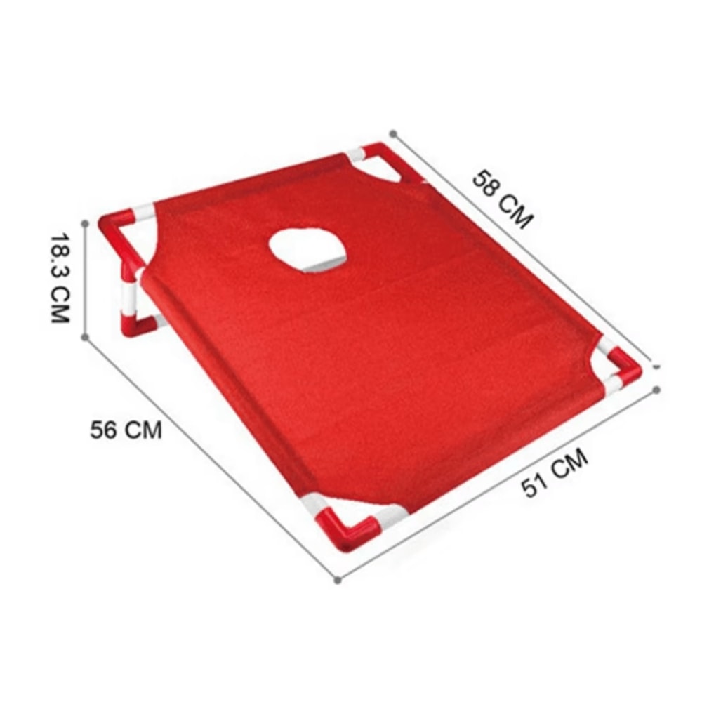 Portable Cornhole Game Set With Board 6 Bean Bags For Outdoor Fun 3