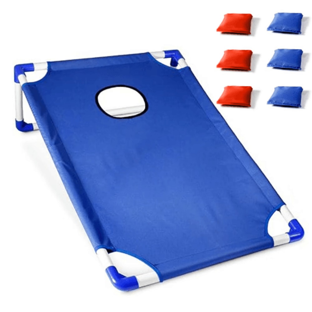 Portable Cornhole Game Set With Board 6 Bean Bags For Outdoor Fun 6