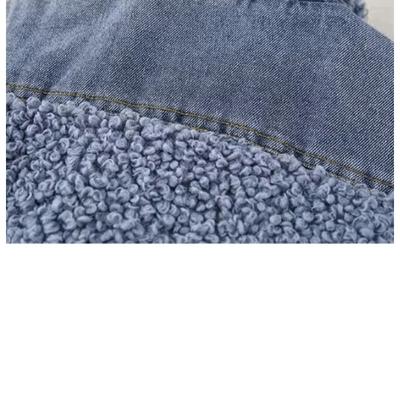 Denim Velvet Baby Winter Romper Thick Warm Snowsuit For Newborns 3