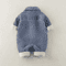 Denim Velvet Baby Winter Romper Thick Warm Snowsuit For Newborns 6