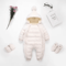 OLEKID 2025 Hooded Fleece Baby Snowsuit Warm Winter Romper For Newborns Toddlers 4
