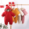 OLEKID 2025 Hooded Fleece Baby Snowsuit Warm Winter Romper For Newborns Toddlers 6
