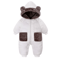 2025 Bear Ear Hooded Baby Snowsuit Fleece Lined Winter Romper For Infants Toddlers 2