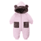 2025 Bear Ear Hooded Baby Snowsuit Fleece Lined Winter Romper For Infants Toddlers 3
