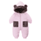2025 Bear Ear Hooded Baby Snowsuit Fleece Lined Winter Romper For Infants Toddlers 7