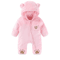 Bear Ear Hooded Baby Winter Romper Fleece Warm Onesie For Newborns 3