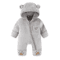 Bear Ear Hooded Baby Winter Romper Fleece Warm Onesie For Newborns 4
