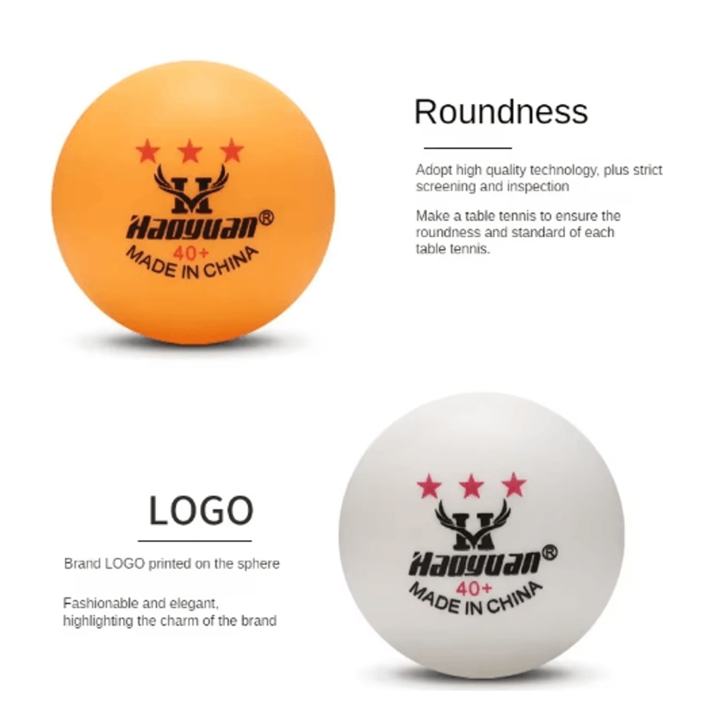 60Pcs Professional 3 Star Table Tennis Balls D40mm 28g New Material ABS Plastic Ping Pong Ball Adul 4