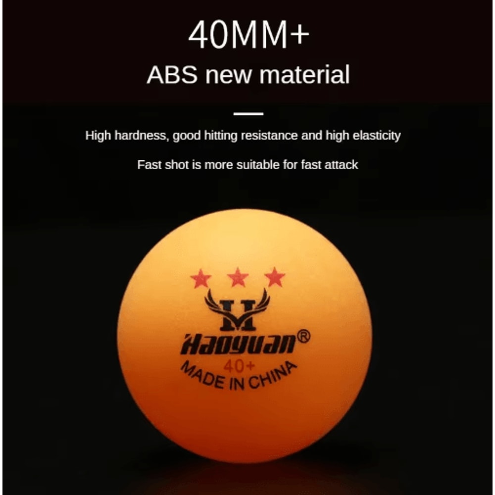 60Pcs Professional 3 Star Table Tennis Balls D40mm 28g New Material ABS Plastic Ping Pong Ball Adul 6