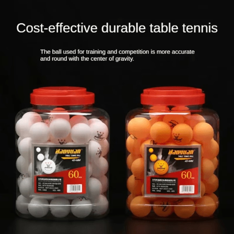 60Pcs Professional 3 Star Table Tennis Balls D40mm 28g New Material ABS Plastic Ping Pong Ball Adul 0