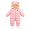 2025 Plush Hooded Baby Snowsuit Cartoon Fleece Winter Romper For Infants 1