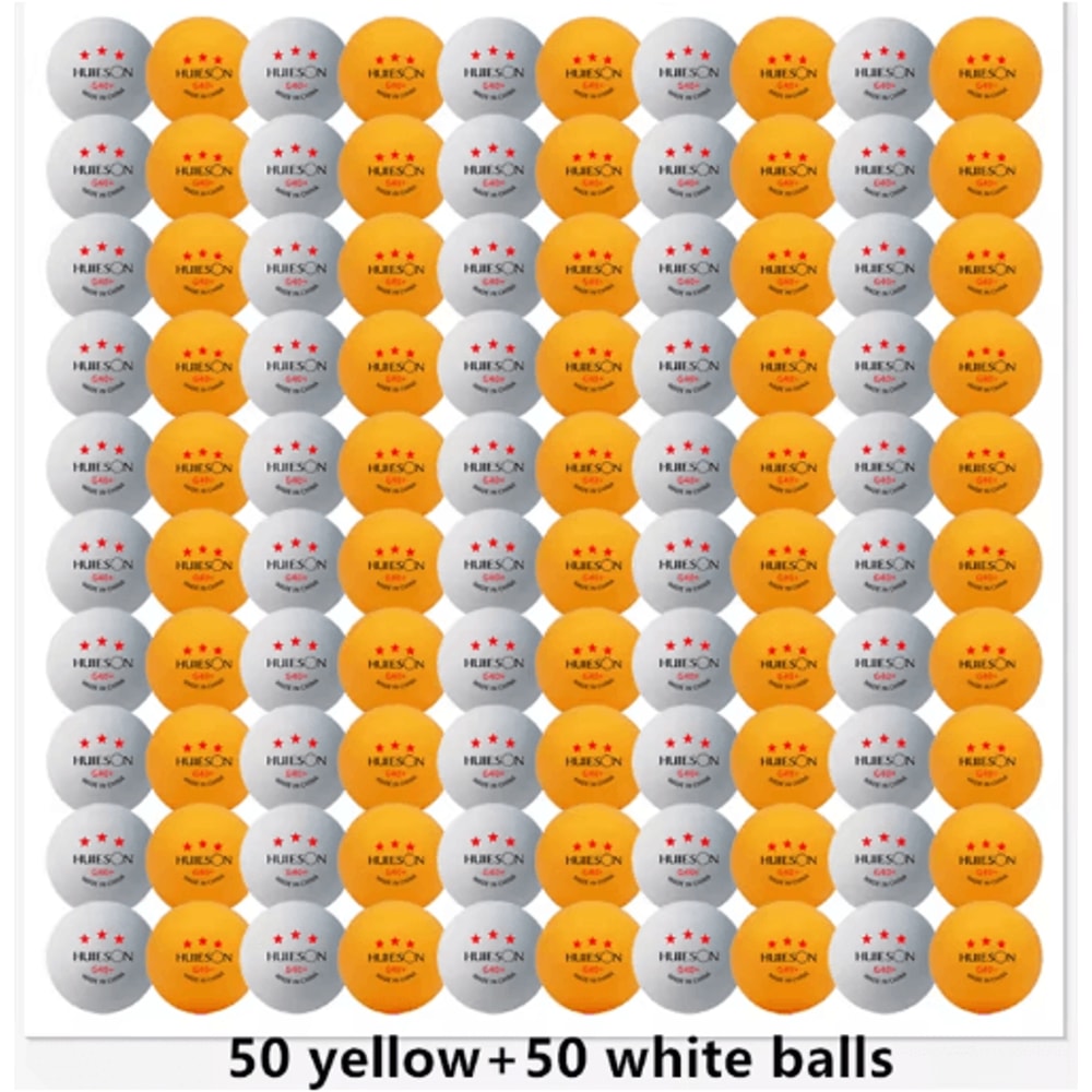 Huieson 3 Star Ping Pong Balls 50100 PCS ABS 40 New Material Table Tennis Balls Ping Pong Balls For 1