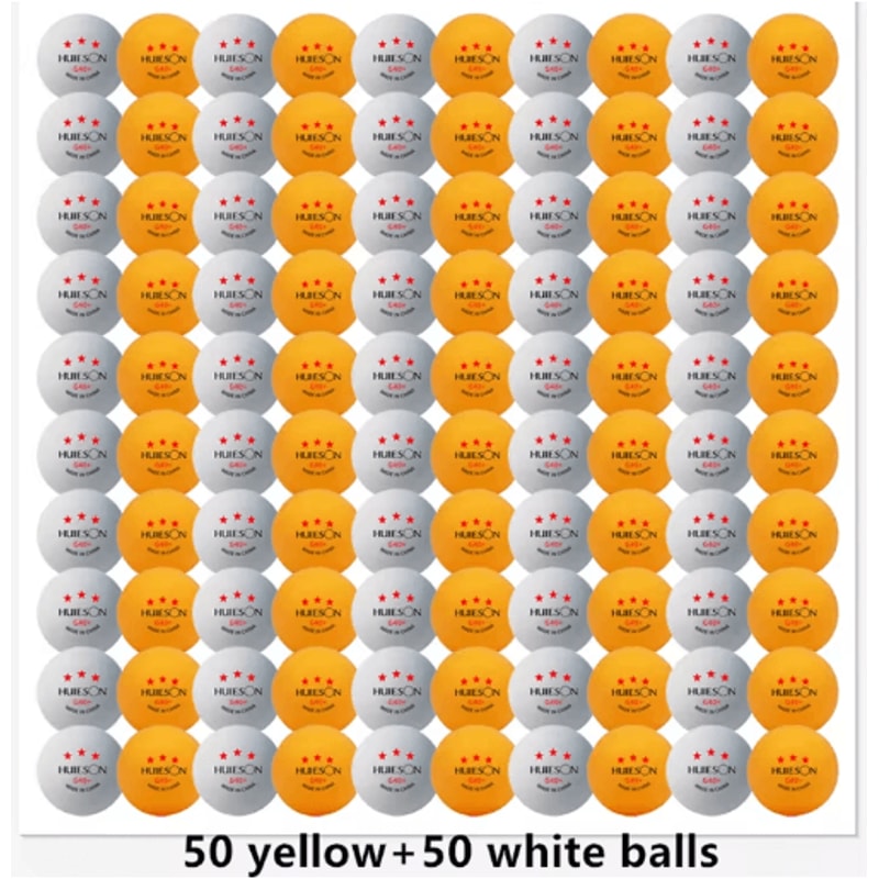 Huieson 3 Star Ping Pong Balls 50100 PCS ABS 40 New Material Table Tennis Balls Ping Pong Balls For 1