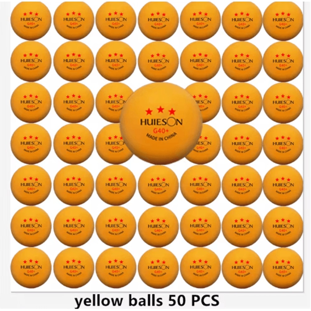 Huieson 3 Star Ping Pong Balls 50100 PCS ABS 40 New Material Table Tennis Balls Ping Pong Balls For 5