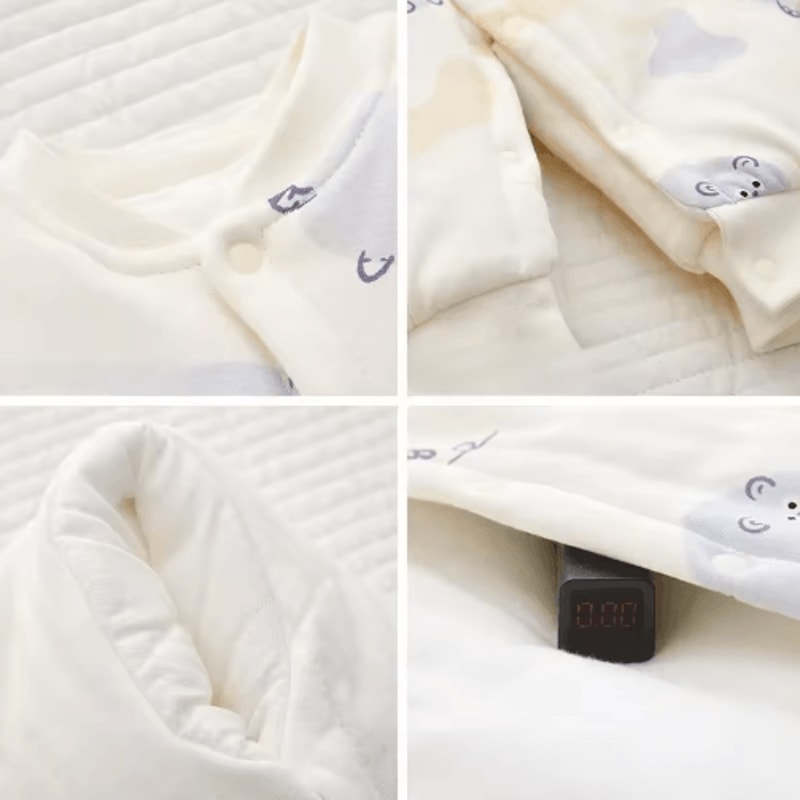 CozyCotton Newborn Winter Onesie Soft Cotton Baby Bodysuit 5