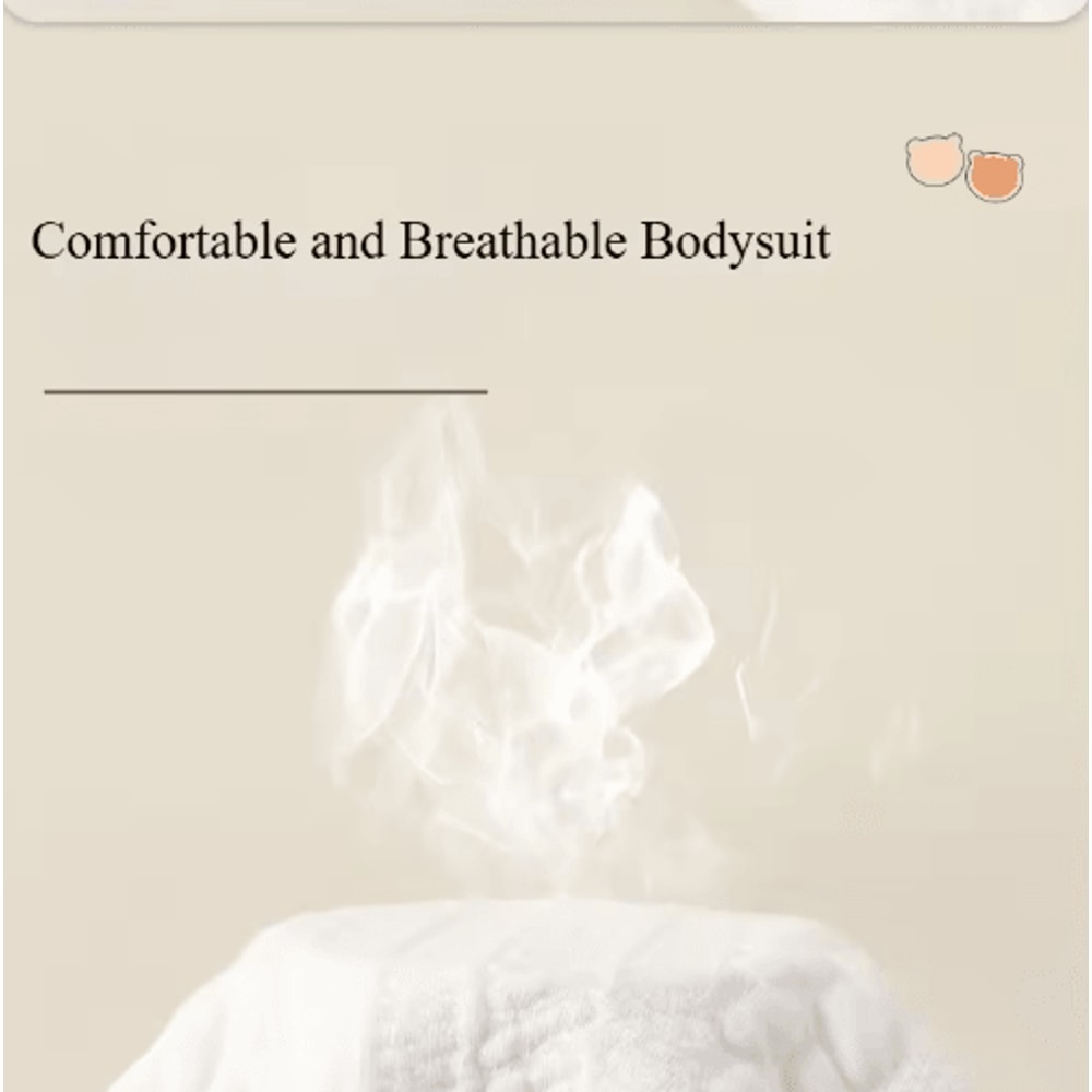 Somenie Cozy Cotton Baby Winter Jumpsuit Soft Cotton Baby Onesie 6