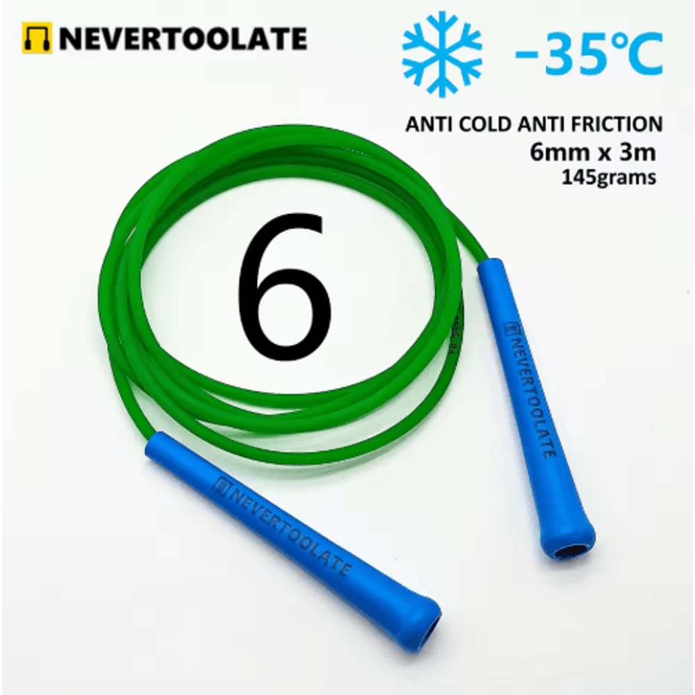 NeverTooLate PVC Fitness Skip Rope Strong PVC Skip Rope With Long Handles 4