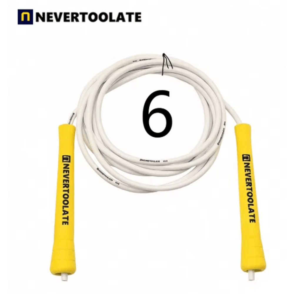 NeverTooLate PVC Fitness Skip Rope Strong PVC Skip Rope With Long Handles 10